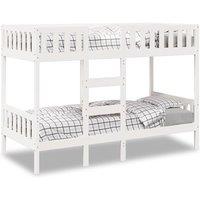 Bunk Bed White 80x200 cm Solid Wood Pine