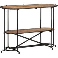 Berkfield Home Console Table 110x42x76 cm Solid Wood Acacia in Brown | Size: 110 x 42 x 76 cm