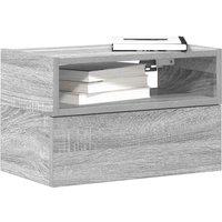 Berkfield Home Wall-mounted Bedside Cabinets 2 pcs Grey Sonoma 45x26x28.5 cm