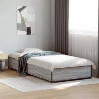 Berkfield Home Bed Frame without Mattress Grey Sonoma 90x200 cm