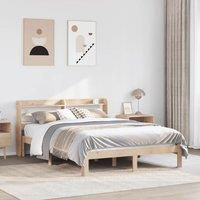Berkfield Home Bed Frame with Headboard without Mattress 160x200 cm in Brown