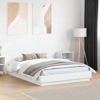 Bed Frame without Mattress White 120x190 cm Small Double