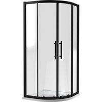 Balterley Sonic 1000mm Quadrant Shower Enclosure, 8mm Glass & Easyfit - Black