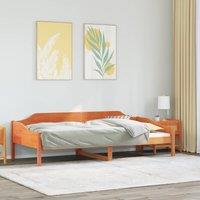 Berkfield Home Bed Frame without Mattress Wax Brown 80x200 cm Solid Wood Pine