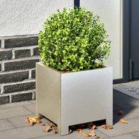 Berkfield Home Garden Planter 30x30x30 cm Stainless Steel in Silver | Size: 30 x 30 x 30 cm