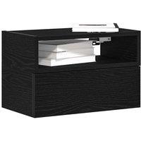 Berkfield Home Wall-mounted Bedside Cabinets 2 pcs Black 45x26x28.5 cm