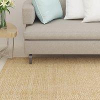 Berkfield Home Rug Natural Sisal 100x200 cm in Brown | Size: Medium