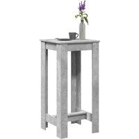 Berkfield Home Bar Table Concrete Grey 51x50x103.5 cm Engineered Wood