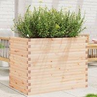 Berkfield Home Garden Planter 90x60x68.5 cm Solid Wood Pine in Brown