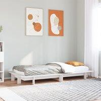 Berkfield Home Bed Frame without Mattress White 90x190 cm Single Solid Wood Pine