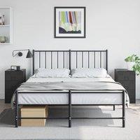 Berkfield Home Bedside Cabinets 2pcs Black 34.5x39x62 cm Steel