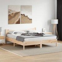 Berkfield Home Bed Frame without Mattress 180x200 cm Super King Solid Wood Pine in Brown