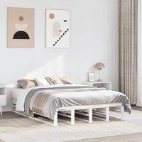 Berkfield Home Bed Frame without Mattress White 140x190 cm Solid Wood Pine