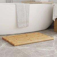 Berkfield Home Bath Mats 2 pcs 70x50 cm Bamboo in Brown
