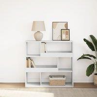 Berkfield Home Book Cabinet/Room Divider White 100x33x94.5 cm