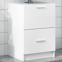 Berkfield Home Sink Cabinet White 40x37x59 cm Engineered Wood | Size: 40 x 37 x 59 cm
