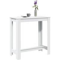 Berkfield Home Bar Table White 102x50x103.5 cm Engineered Wood