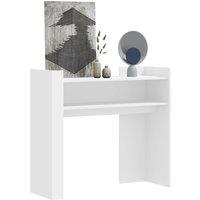Console Table White 100x35x90 cm Engineered Wood