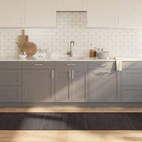 Berkfield Home Rug Rectangular Dark Brown70x1000 cm Bamboo in Brown | Size: Medium