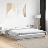 Berkfield Home Bed Frame without Mattress Grey Sonoma 160x200 cm