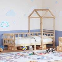 Day Bed with Roof without Mattress 90x200 cm Solid Wood
