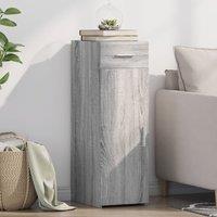 Berkfield Home Sideboard Grey Sonoma 30x42.5x93 cm Engineered Wood