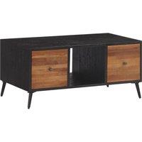 Berkfield Home Coffee Table 90x50x41 cm Solid Reclaimed Teak in Brown | Size: 90 x 50 x 41 cm