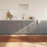 Berkfield Home Rug Rectangular Brown80x1000 cm Bamboo in Brown | Size: Medium