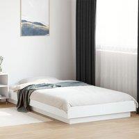 Berkfield Home Bed Frame with LED Lights without Mattress White 90x200cm | Size: 90x200 cm