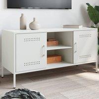 Berkfield Home TV Cabinet White 100.5x39x50.5 cm Steel