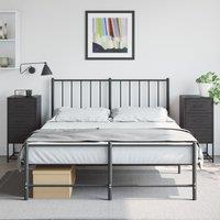 Berkfield Home Bedside Cabinets 2 pcs Black 36x39x78 cm Steel | Size: 36 x 39 x 78 cm