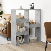 Berkfield Home Room Divider Concrete Grey 100x33x115 cm Engineered Wood | Size: 100 x 33 x 115 cm