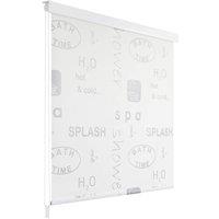 Berkfield Home Shower Roller Blind 120x240 cm Splash in Grey