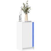 Berkfield Home Sideboard with LED White 42.5x34x85 cm Engineered Wood