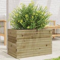 Berkfield Home Garden Planter 70x40x45.5 cm Impregnated Wood Pine in Brown
