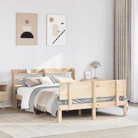 Berkfield Home Bed Frame with Headboard without Mattress 160x200 cm in Brown