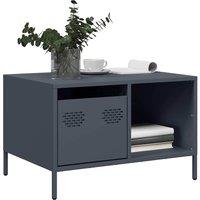 Berkfield Home Coffee Table Anthracite 68.5x50x43.5 cm Cold-rolled Steel in Black