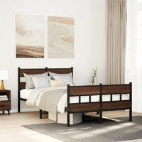 Bed Frame without Mattress with Headboard and Footboard 120x200 cm