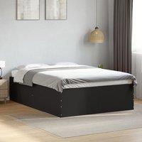 Berkfield Home Bed Frame without Mattress Black 120x200 cm | Size: Small Double