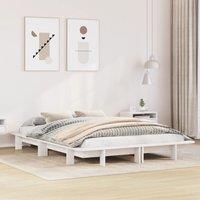 Berkfield Home Bed Frame without Mattress White 140x200 cm Solid Wood Pine