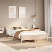 Berkfield Home Bed Frame without Mattress 160x200 cm Solid Wood Pine in Brown