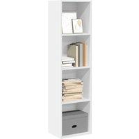 Berkfield Home Bookcase White 40x30x152 cm Engineered Wood | Size: 40 x 30 x 152 cm