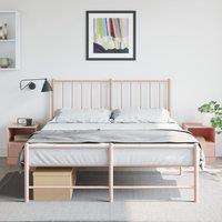 Berkfield Home Bedside Cabinets 2pcs Pink 34.5x39x44 cm Steel