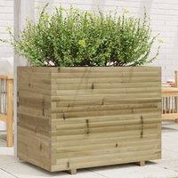 Berkfield Home Garden Planter 90x60x72.5 cm Impregnated Wood Pine in Brown