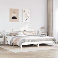 Berkfield Home Bed Frame without Mattress White 200x200 cm Solid Wood Pine