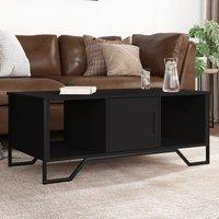 Berkfield Home Coffee Table Black 100x51x40 cm Engineered Wood | Size: 100 x 51 x 40 cm