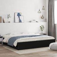 Berkfield Home Bed Frame with Drawers without Mattress Black 160x200 cm