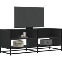 TV Cabinet Black 120.5x40x46 cm Engineered Wood and Metal