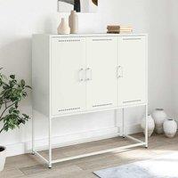 Berkfield Home Highboard White 100.5x39x107 cm Steel