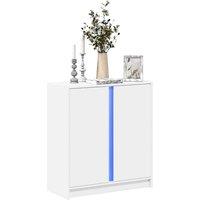 Berkfield Home Sideboard with LED White 77x34x85 cm Engineered Wood | Size: 77 x 34 x 85 cm